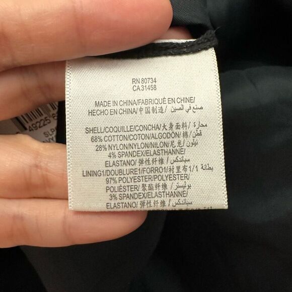 BCBG Maxazria Navy White Ruffle Pleated Sleeveless Mini Dress Tie Back sz 12 - Picture 8 of 11